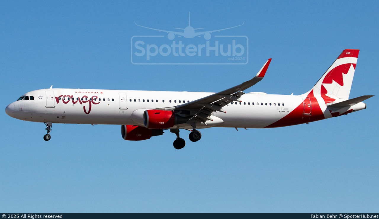 Photo of C-FJOK - Airbus A321-211 operated by Air Canada Rouge