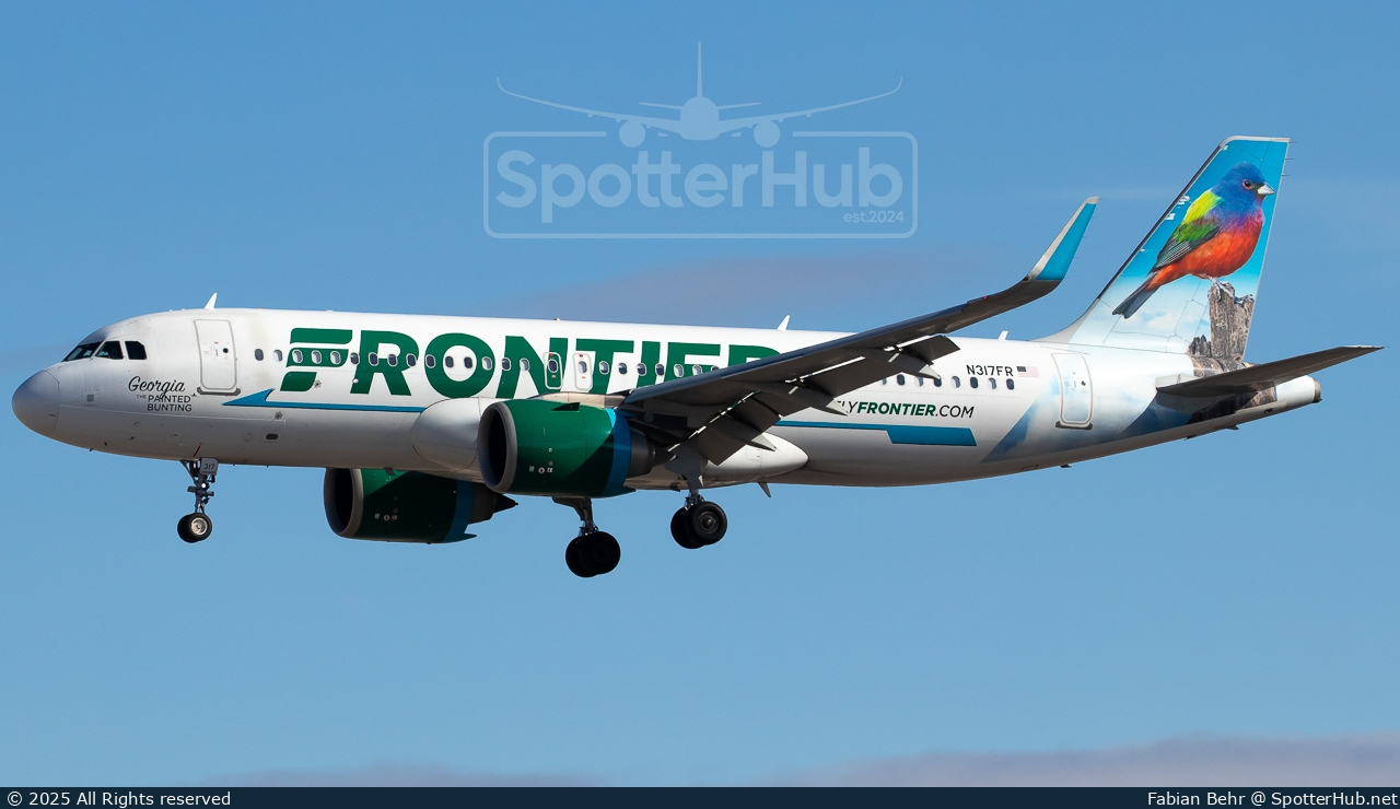 Photo of N317FR - Airbus A320-251N operated by Frontier Airlines