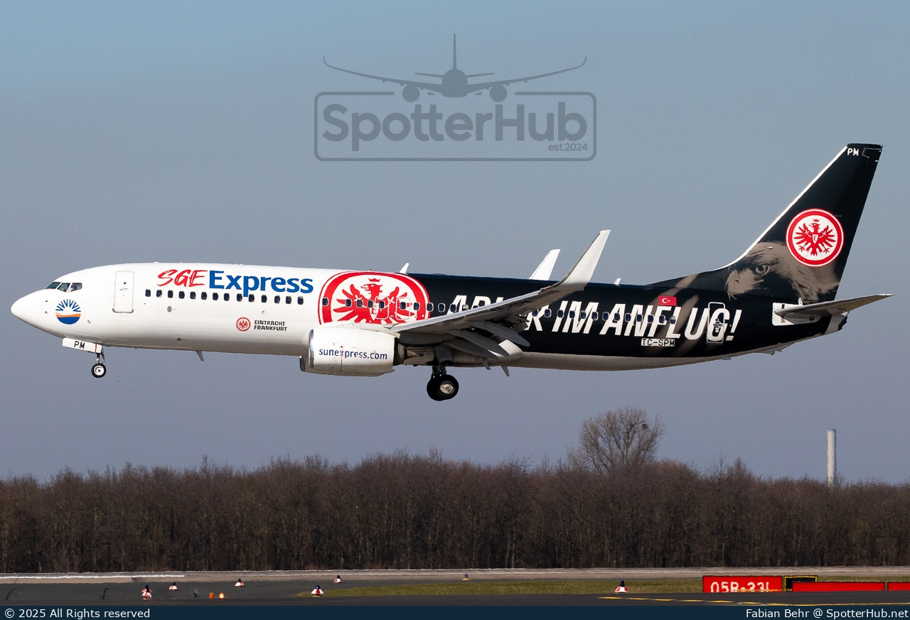Photo of TC-SPM - Boeing 737-8MA operated by SunExpress