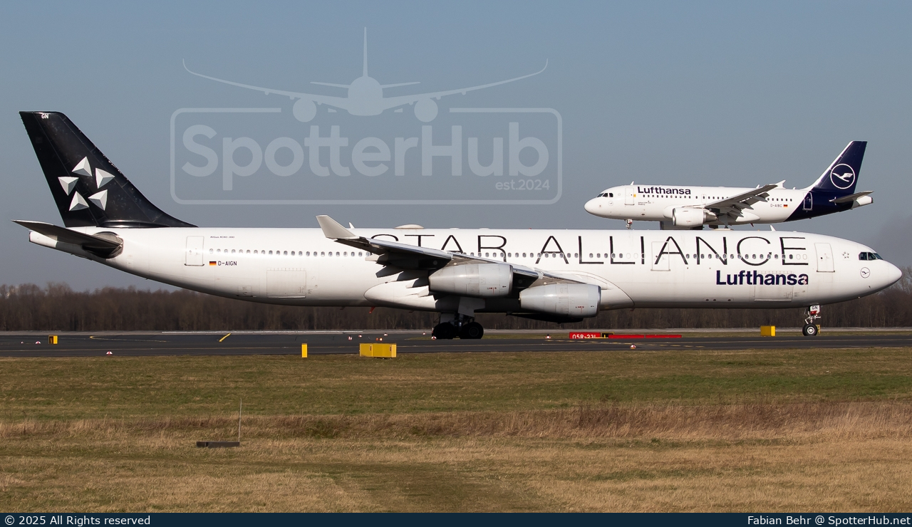 Photo of D-AIGN - Airbus A340-313 operated by Lufthansa