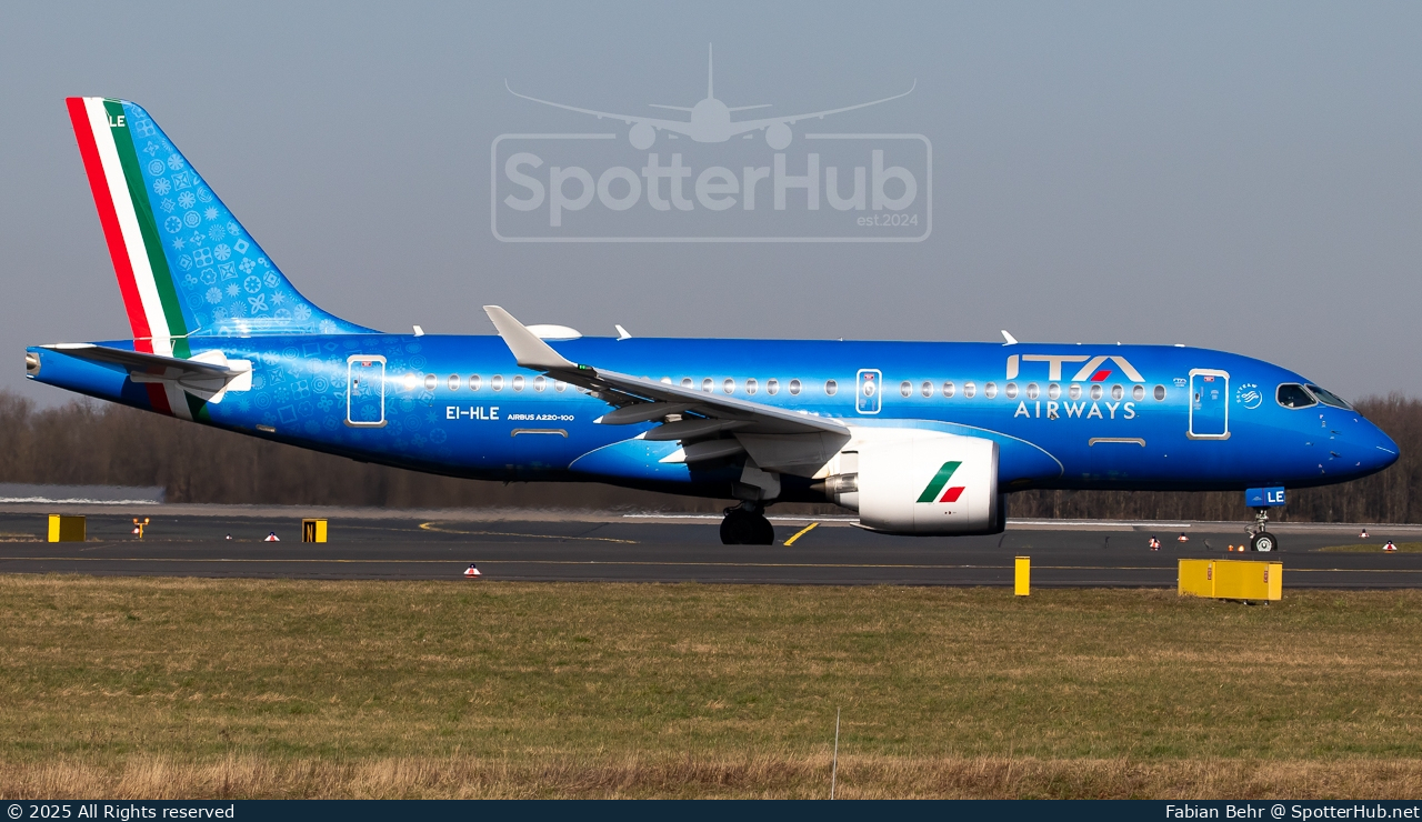 Photo of EI-HLE - Airbus A220-100 operated by ITA Airways