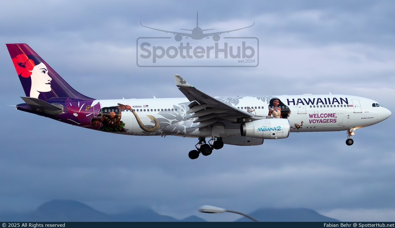 Photo of N381HA - Airbus A330-243 operated by Hawaiian Airlines