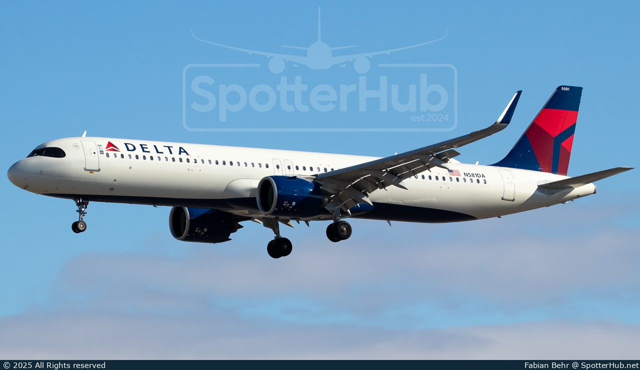 Photo of N581DA - Airbus A321-271NX operated by Delta Air Lines