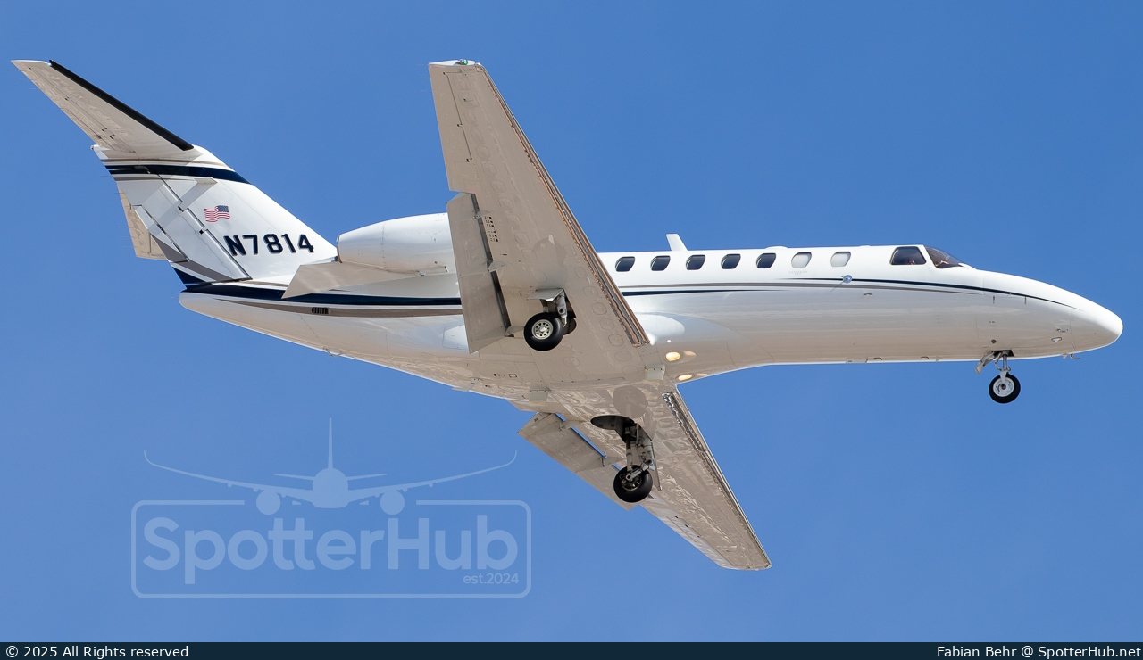 Photo of N7814 - Cessna 525B CitationJet CJ3 operated by Latitude 33 Aviation