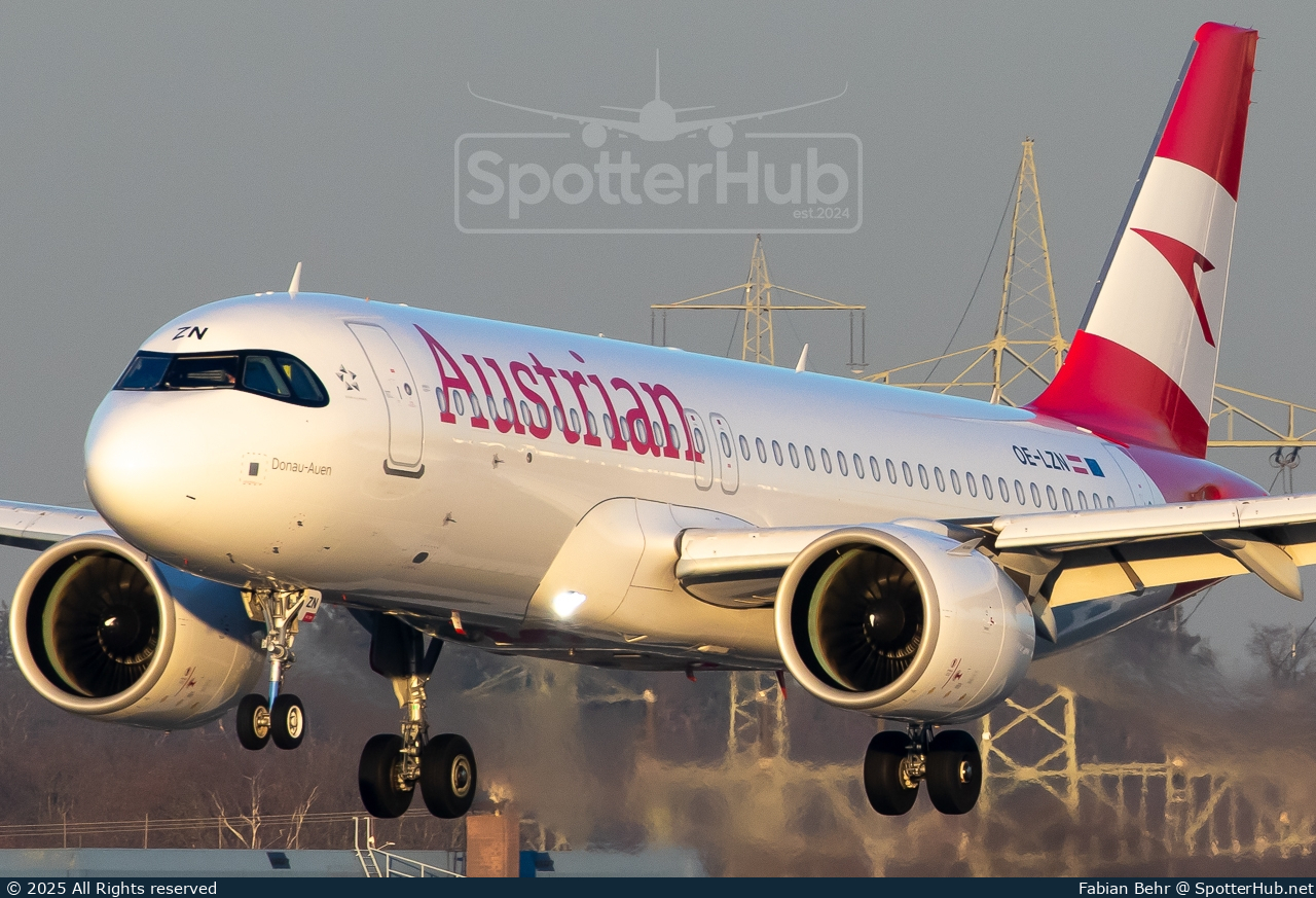Photo of OE-LZN - Airbus A320-271N operated by Austrian Airlines