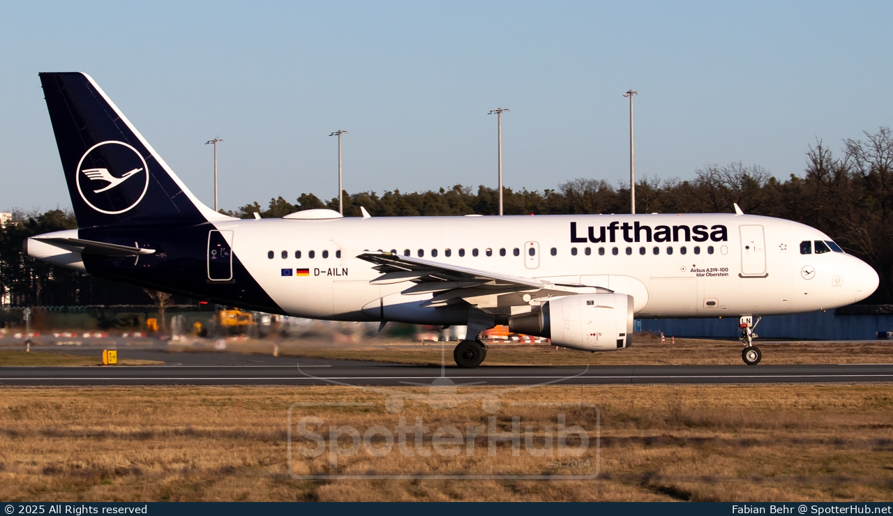 Photo of D-AILN - Airbus A319-114 operated by Lufthansa