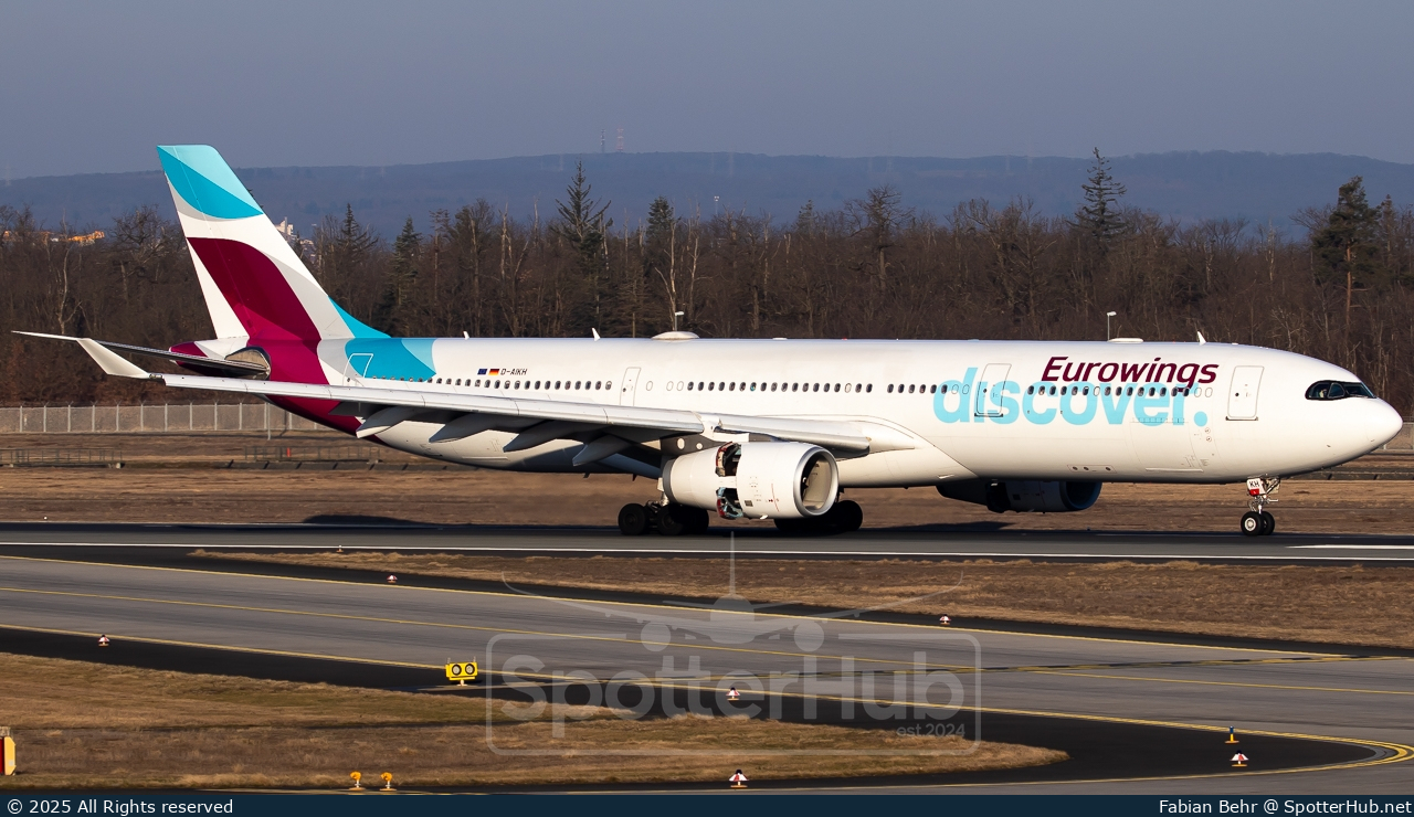 Photo of D-AIKH - Airbus A330-343 operated by Eurowings Discover