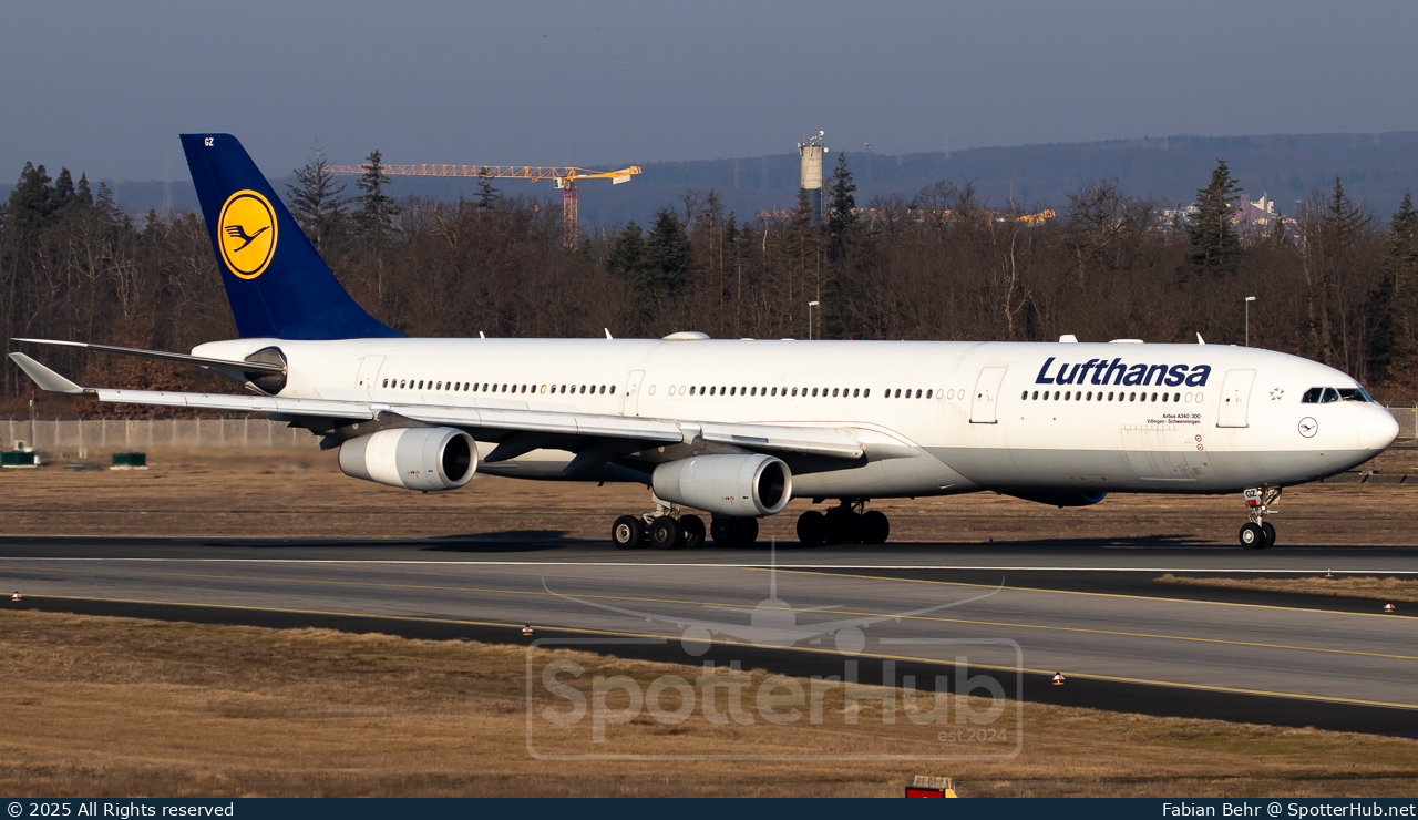 Photo of D-AIGZ - Airbus A340-313 operated by Lufthansa