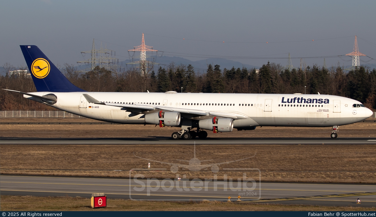 Photo of D-AIGS - Airbus A340-313 operated by Lufthansa