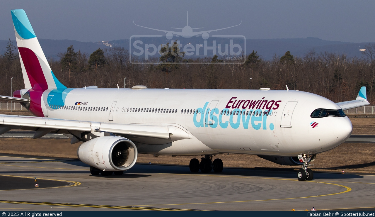 Photo of D-AIKD - Airbus A330-343 operated by Eurowings Discover