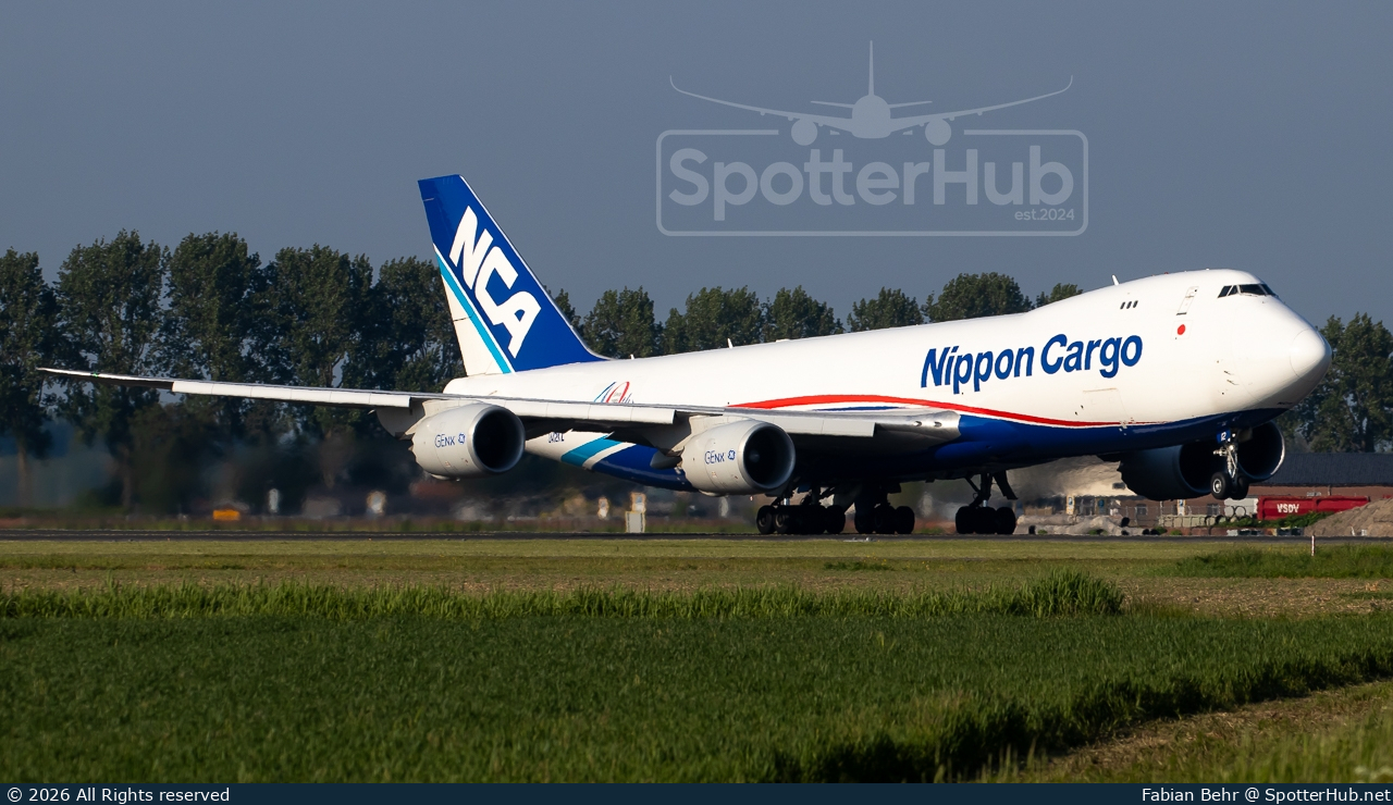 Photo of JA12KZ - Boeing 747-8KZF operated by Nippon Cargo Airlines