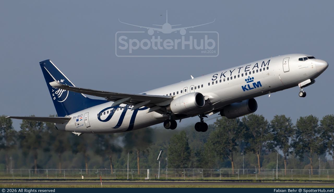 Photo of PH-BXO - Boeing 737-9K2 operated by KLM Royal Dutch Airlines