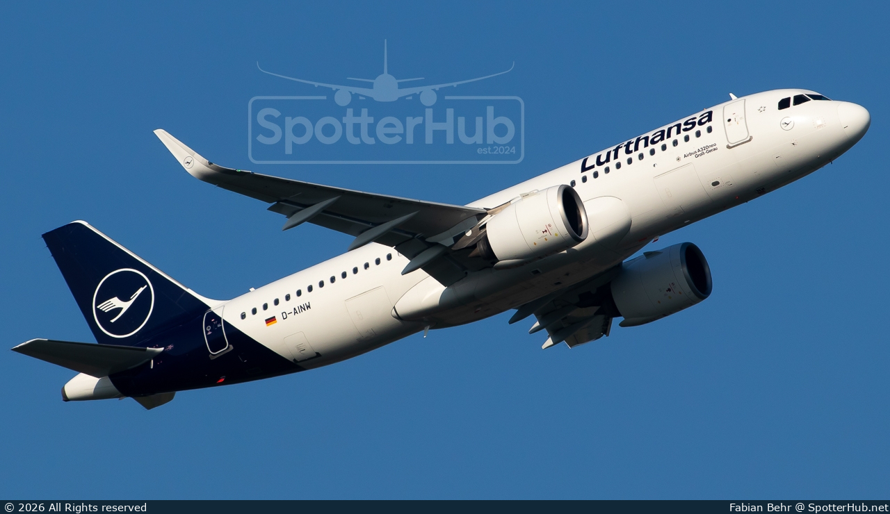 Photo of D-AINW - Airbus A320-271N operated by Lufthansa