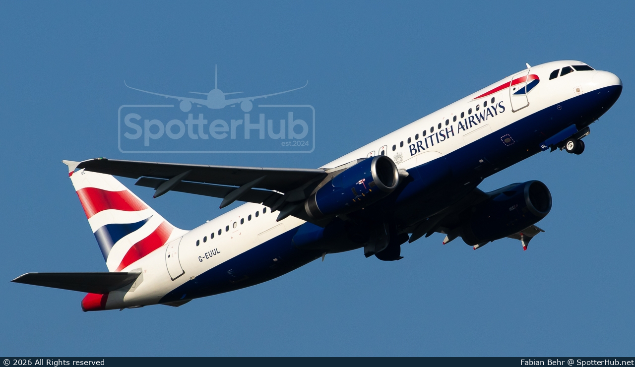 Photo of G-EUUL - Airbus A320-232 operated by British Airways