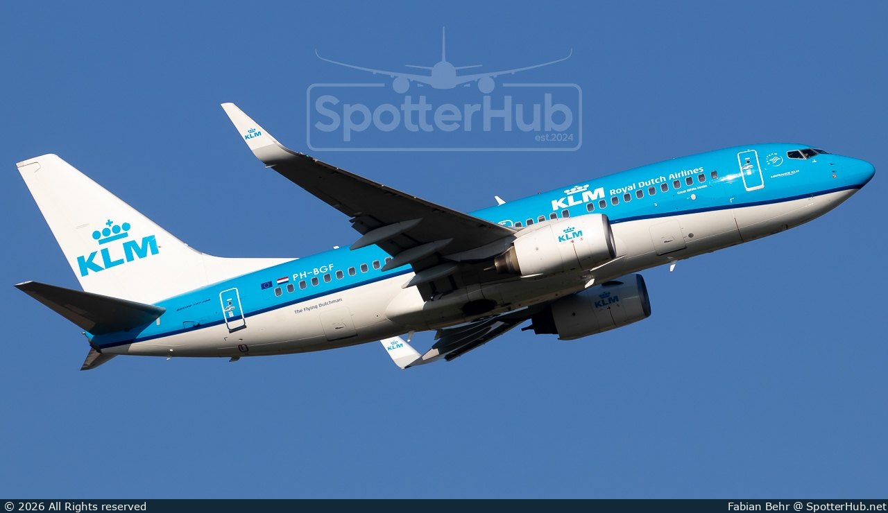 Photo of PH-BGF - Boeing 737-7K2 operated by KLM Royal Dutch Airlines