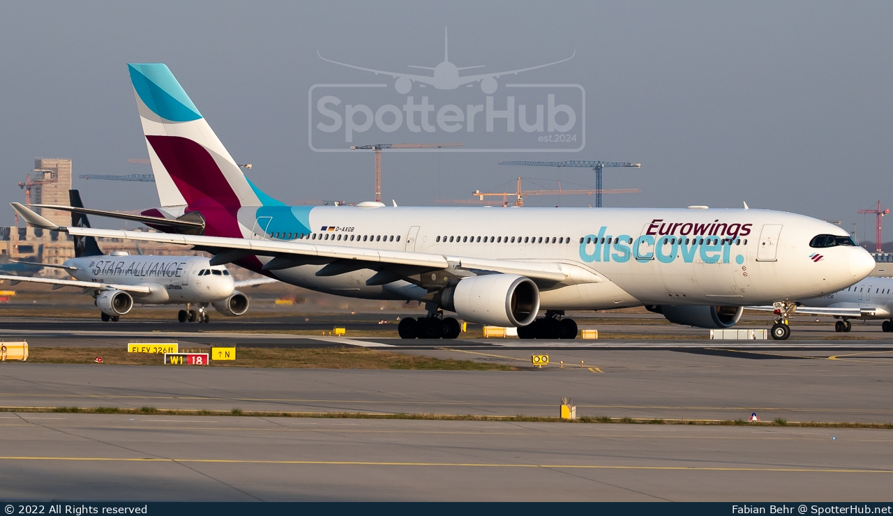 Photo of D-AXGB - Airbus A330-203 operated by Eurowings Discover