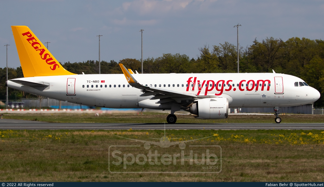 Photo of TC-NBO - Airbus A320-251N operated by Pegasus Airlines