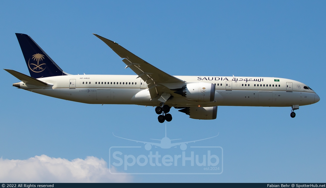 Photo of HZ-AR22 - Boeing 787-9 Dreamliner operated by Saudia