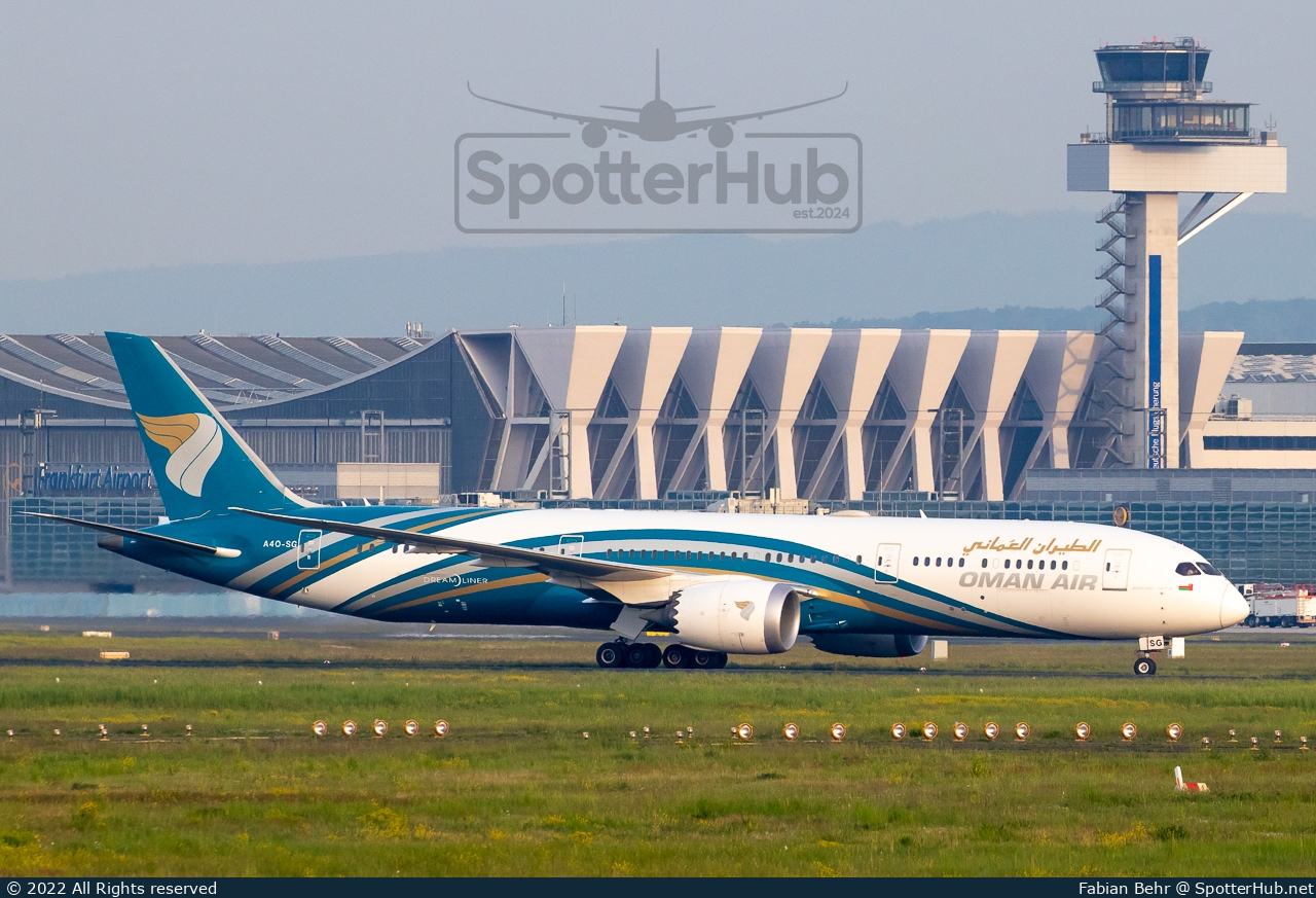Photo of A4O-SG - Boeing 787-9 Dreamliner operated by Oman Air