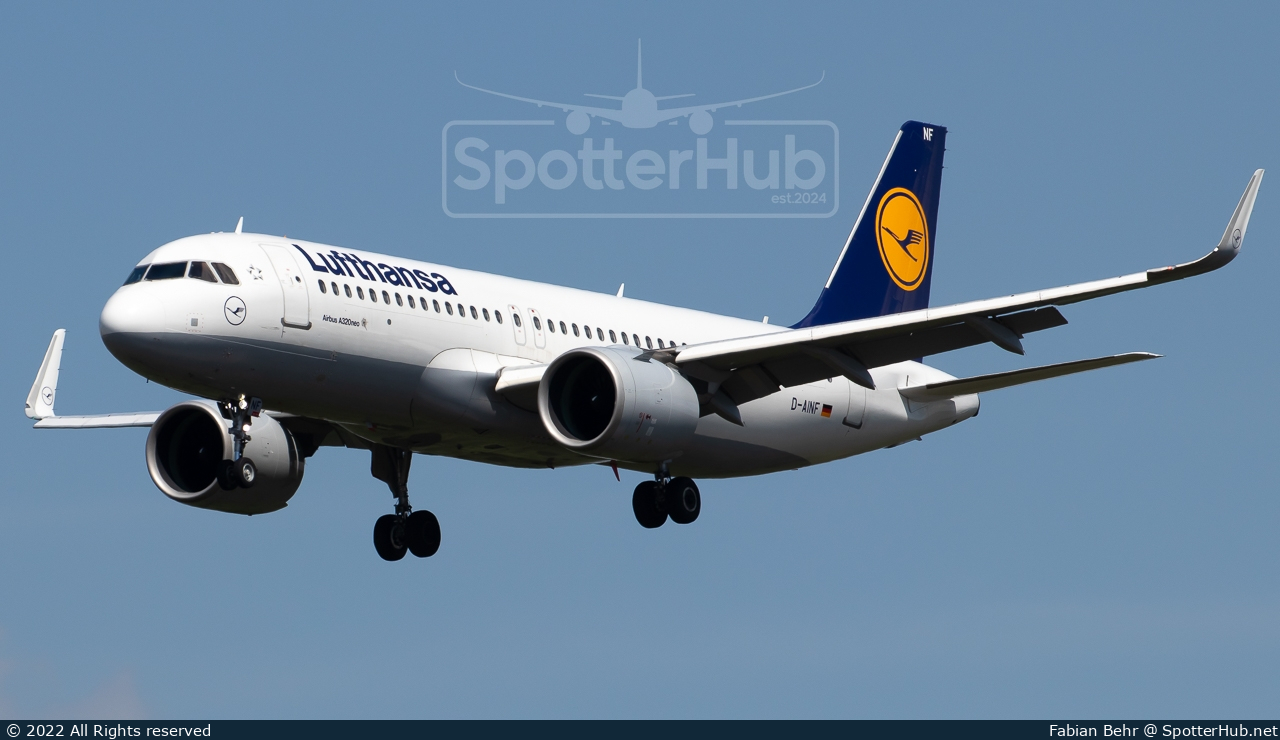 Photo of D-AINF - Airbus A320-271N operated by Lufthansa