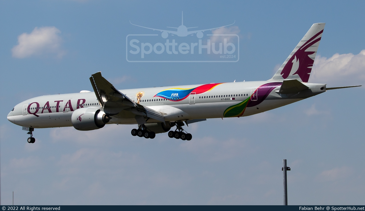 Photo of A7-BAX - Boeing 777-3DZ(ER) operated by Qatar Airways