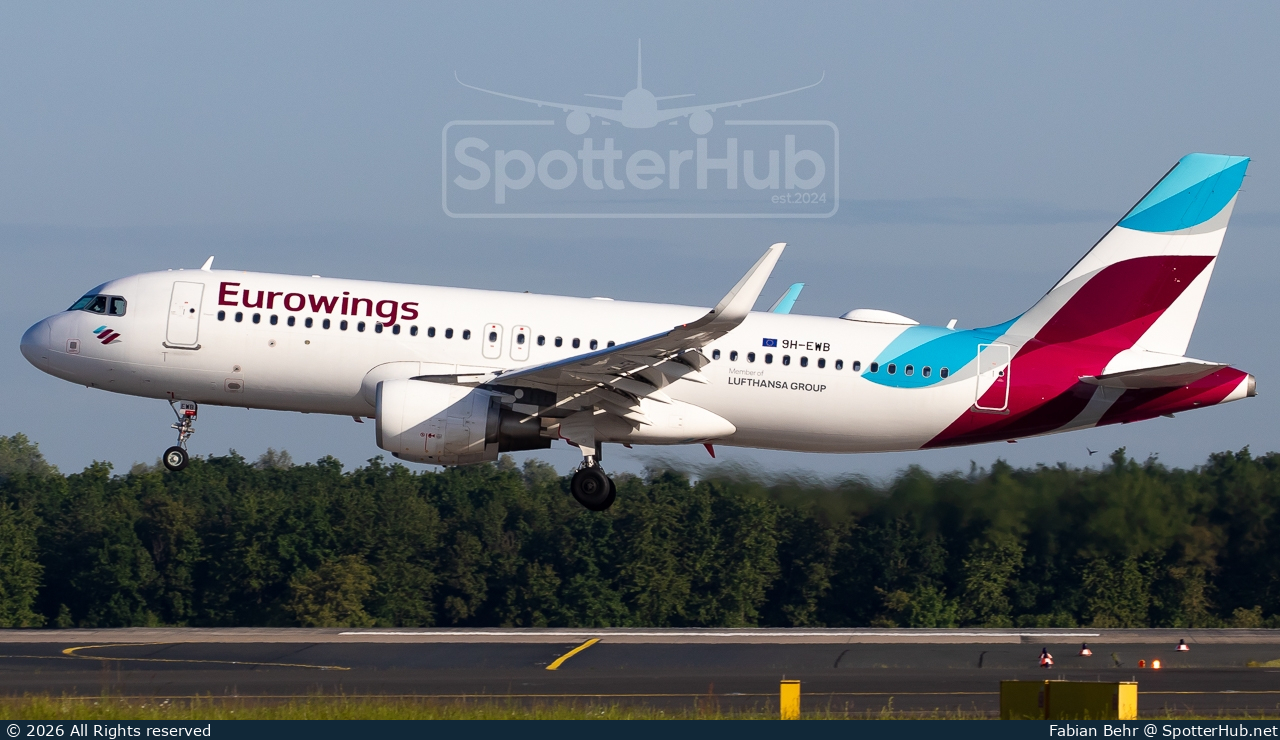 Photo of 9H-EWB - Airbus A320-214 operated by Eurowings Europe Malta