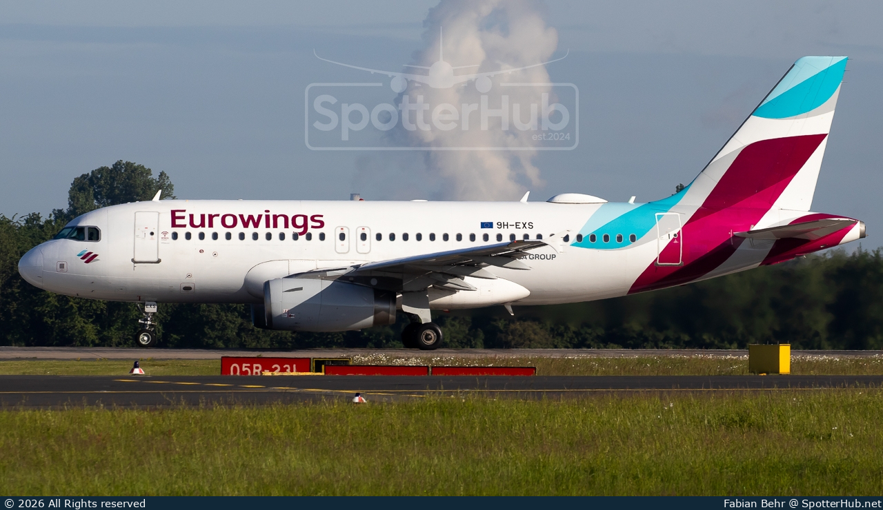 Photo of 9H-EXS - Airbus A319-132 operated by Eurowings Europe Malta
