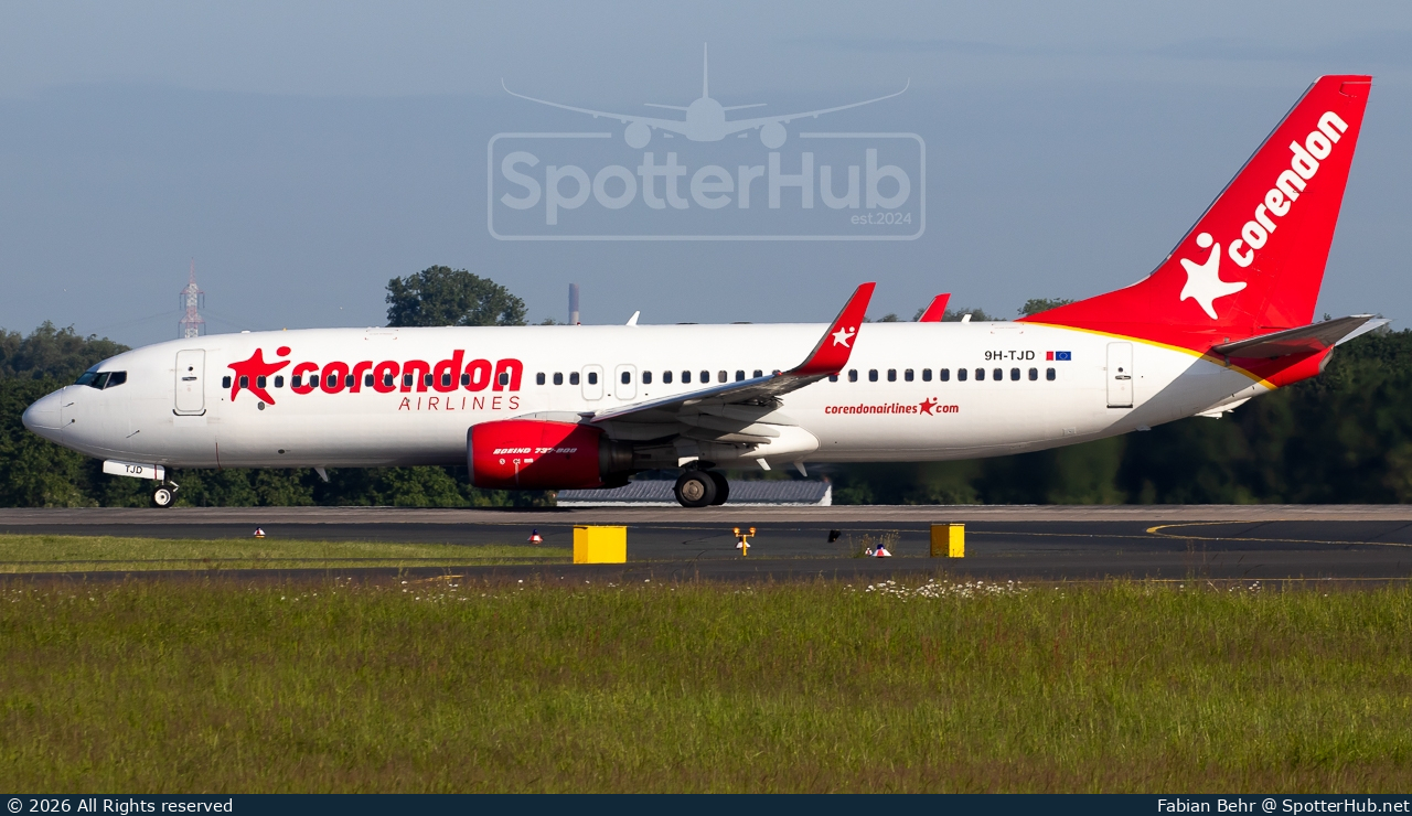 Photo of 9H-TJD - Boeing 737-84P operated by Corendon Airlines Europe