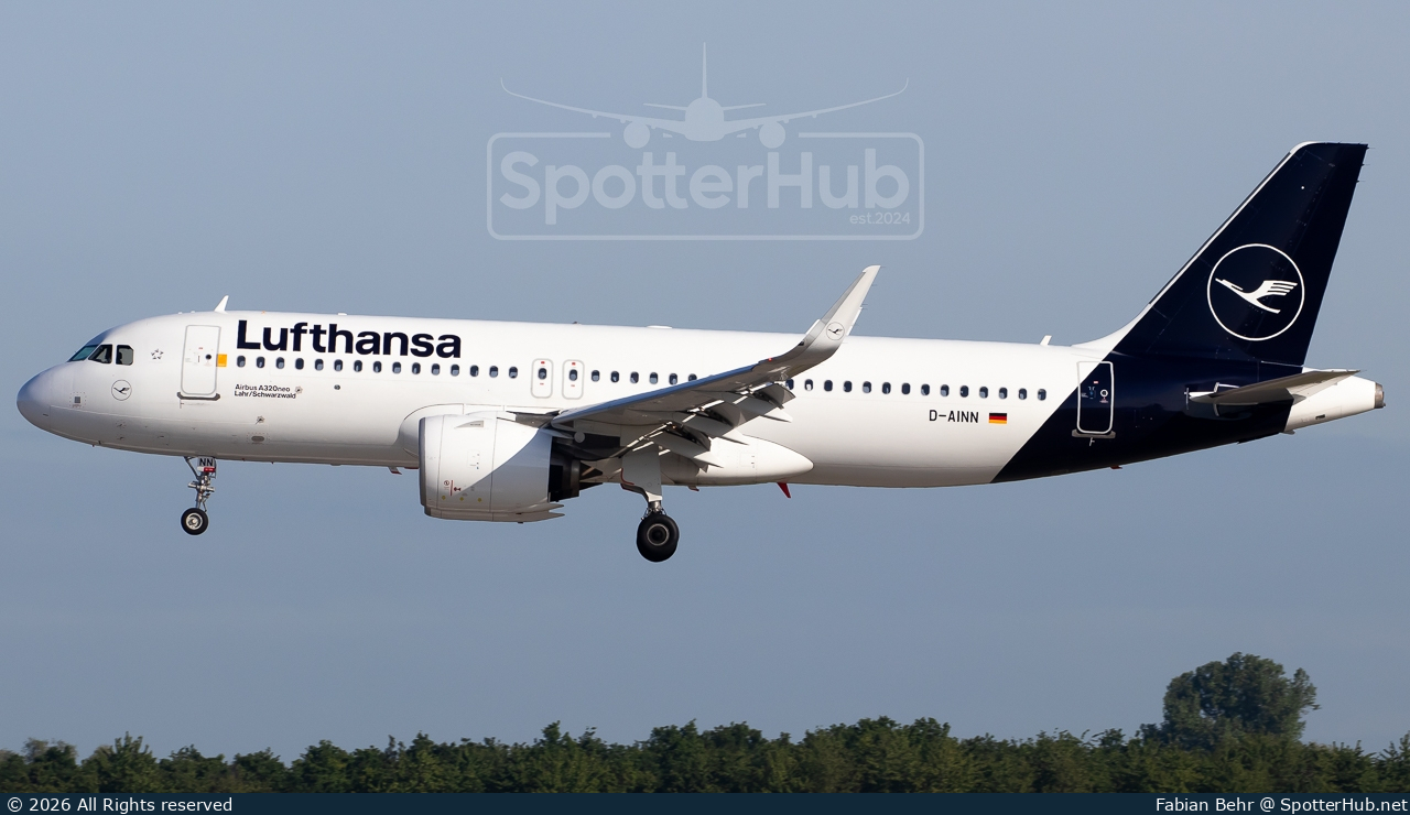 Photo of D-AINN - Airbus A320-271N operated by Lufthansa