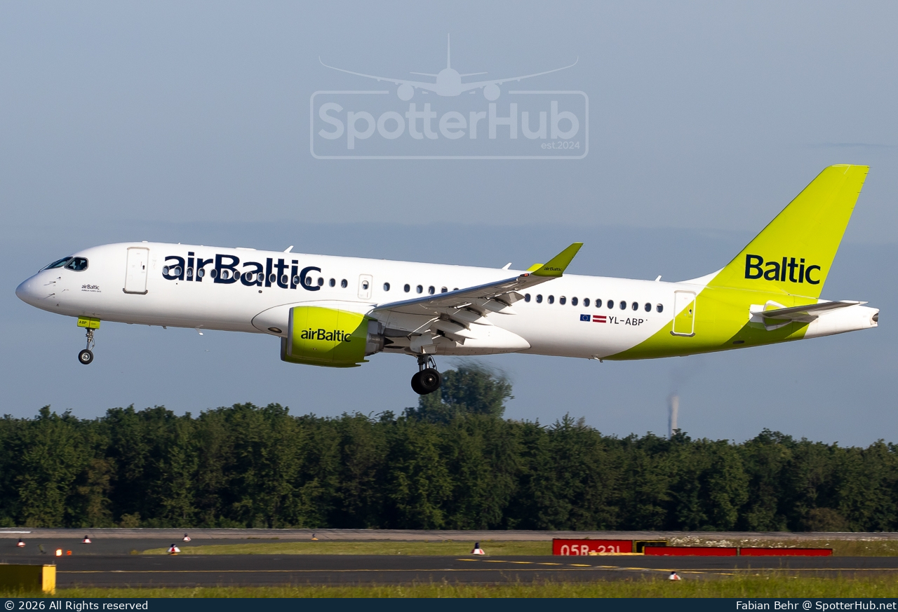 Photo of YL-ABP - Airbus A220-300 operated by airBaltic