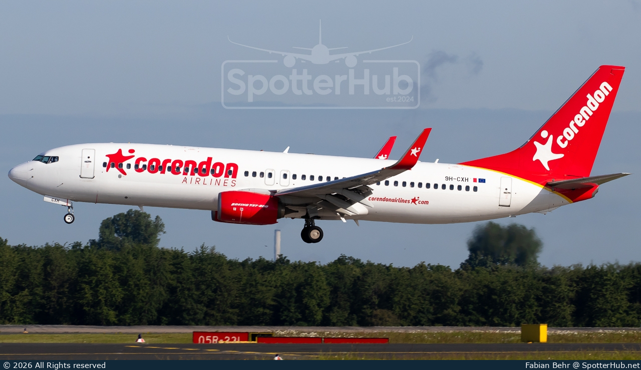 Photo of 9H-CXH - Boeing 737-8ME operated by Corendon Airlines Europe