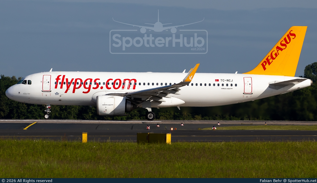 Photo of TC-NCJ - Airbus A320-251N operated by Pegasus Airlines