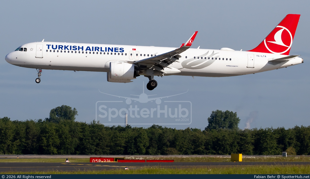 Photo of TC-LTA - Airbus A321-271NX operated by Turkish Airlines
