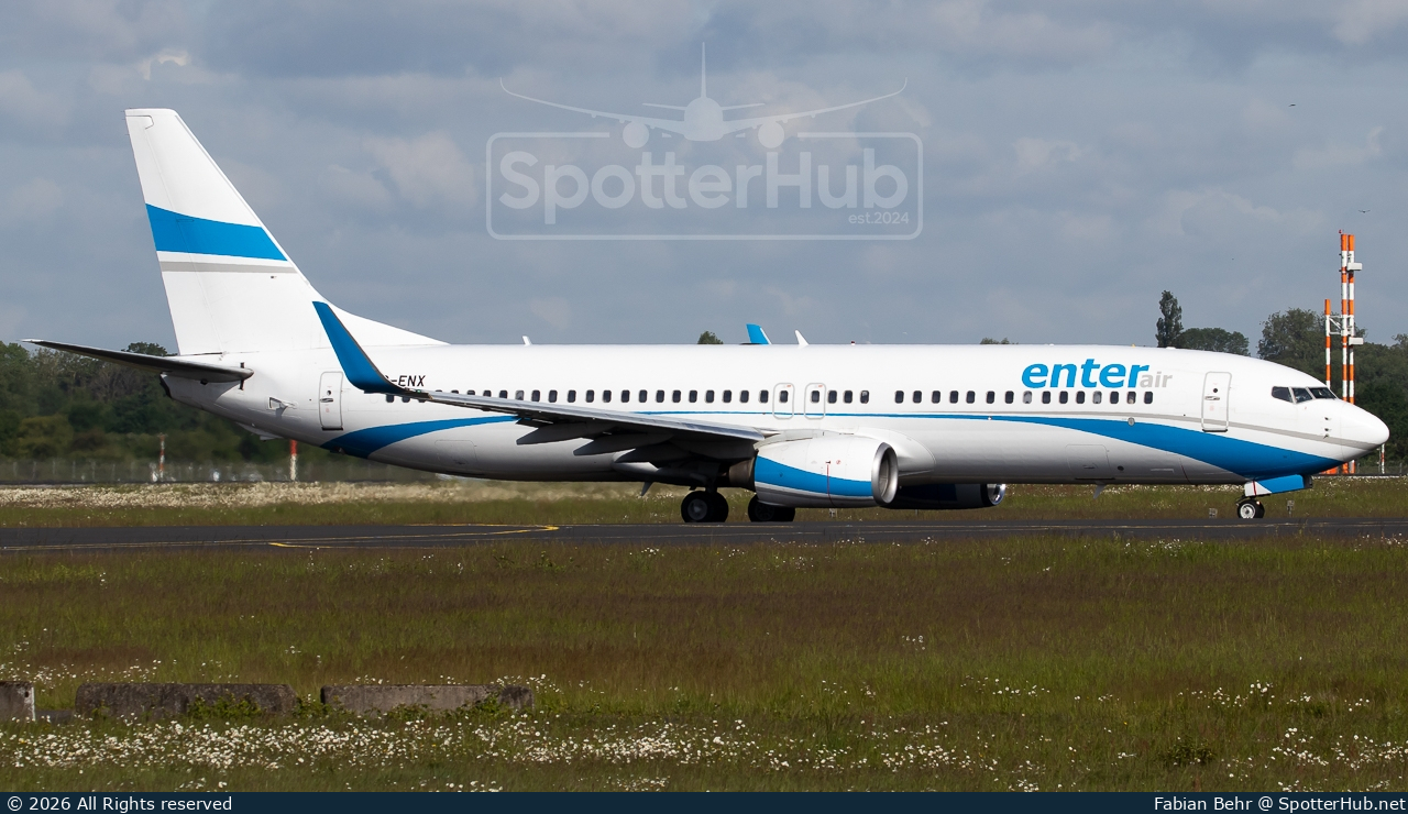 Photo of SP-ENX - Boeing 737-8Q8 operated by Enter Air