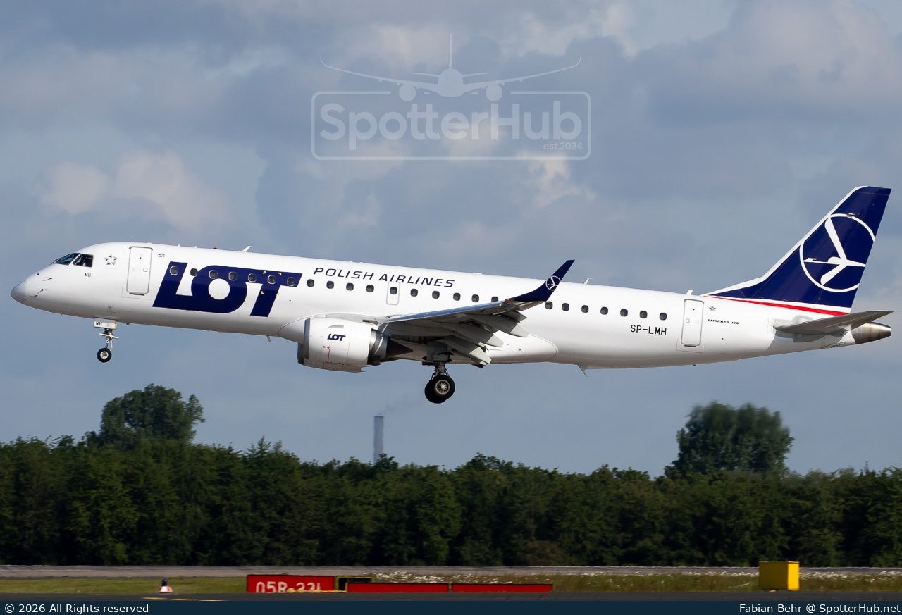 Photo of SP-LMH - Embraer ERJ-190LR operated by LOT Polish Airlines