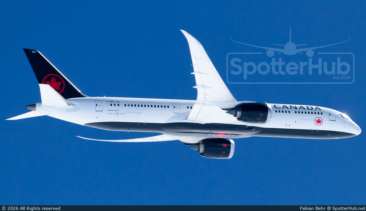 Photo of C-FNOE - Boeing 787-9 Dreamliner operated by Air Canada