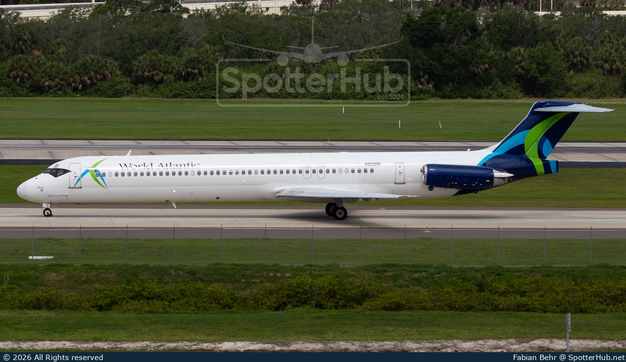Photo of N802WA - McDonnell Douglas MD-83 operated by World Atlantic Airlines