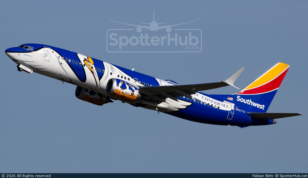 Photo of N8977G - Boeing 737 MAX 8 operated by Southwest Airlines