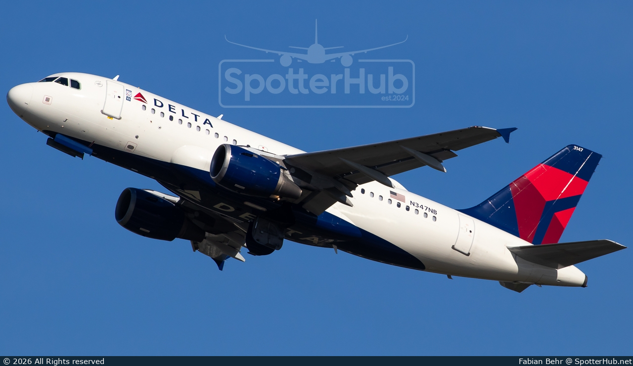 Photo of N347NB - Airbus A319-114 operated by Delta Air Lines
