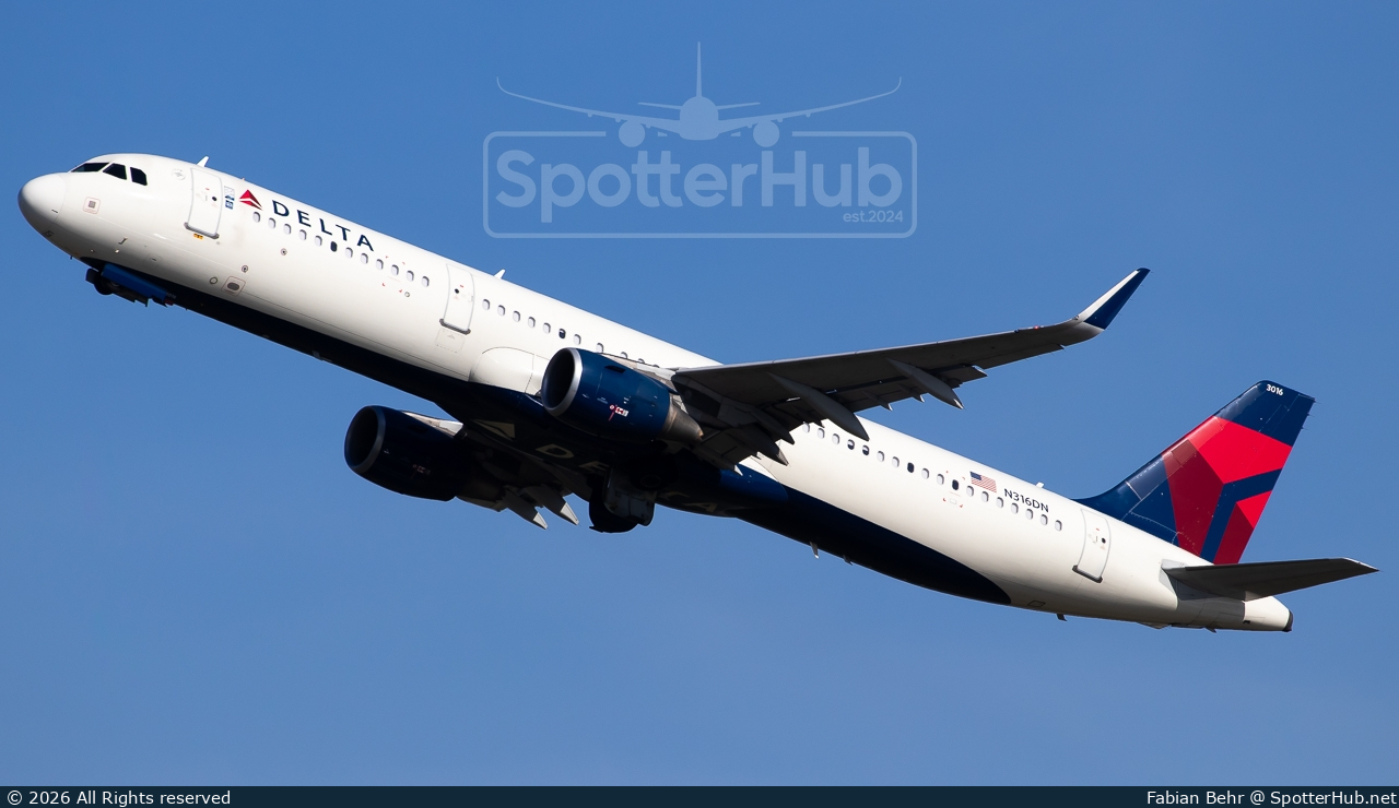Photo of N316DN - Airbus A321-211 operated by Delta Air Lines