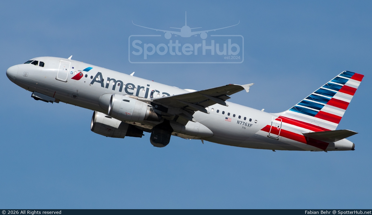 Photo of N776XF - Airbus A319-112 operated by American Airlines