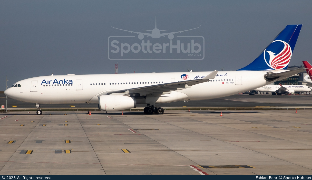 Photo of TC-NYP - Airbus A330-243 operated by Air Anka