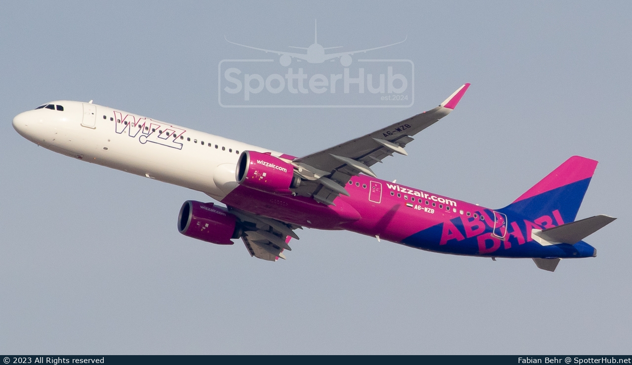 Photo of A6-WZB - Airbus A321-271NX operated by Wizz Air Abu Dhabi