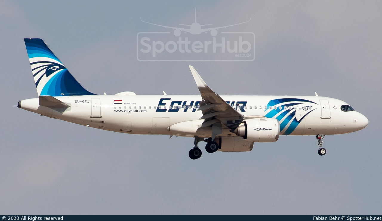 Photo of SU-GFJ - Airbus A320-251N operated by Egyptair