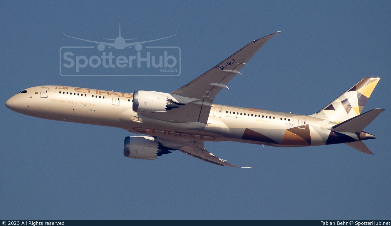 Photo of A6-BLT - Boeing 787-9 Dreamliner operated by Etihad Airways