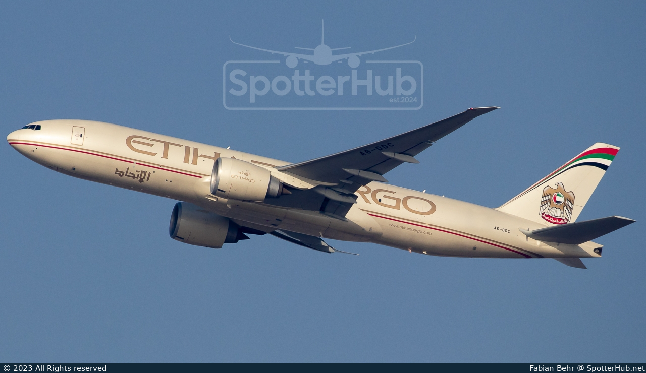 Photo of A6-DDC - Boeing 777-FFX operated by Etihad Cargo