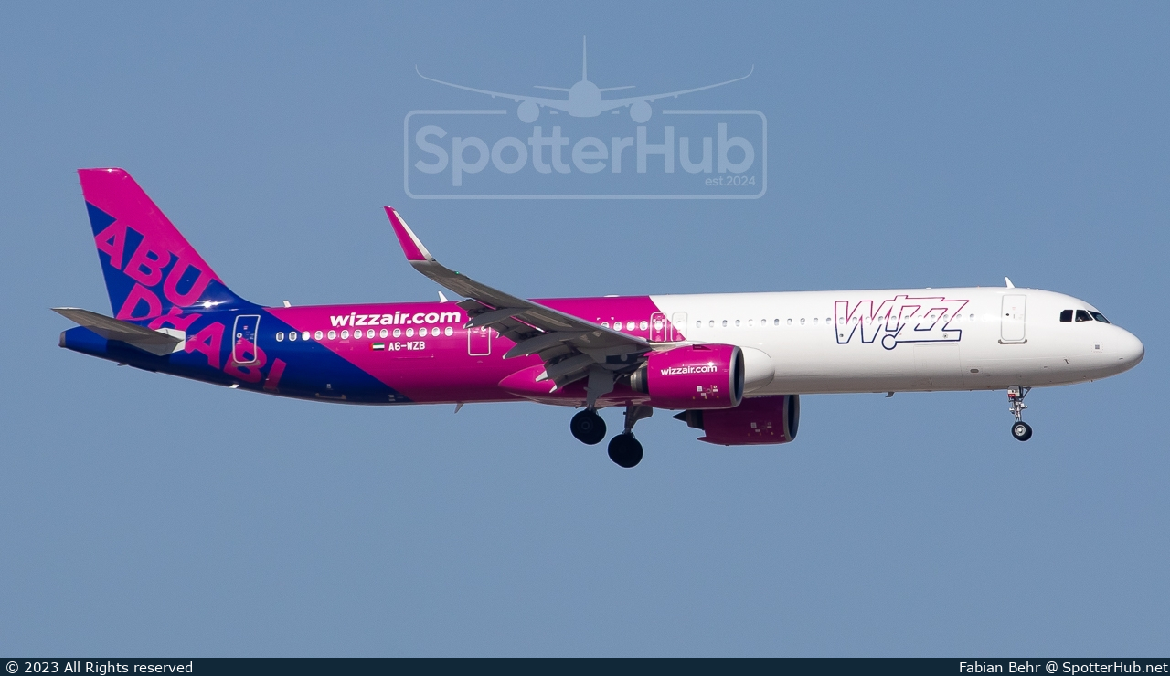 Photo of A6-WZB - Airbus A321-271NX operated by Wizz Air Abu Dhabi