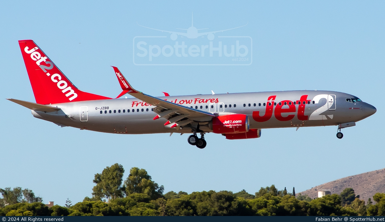 Photo of G-JZBB - Boeing 737-8MG operated by Jet2