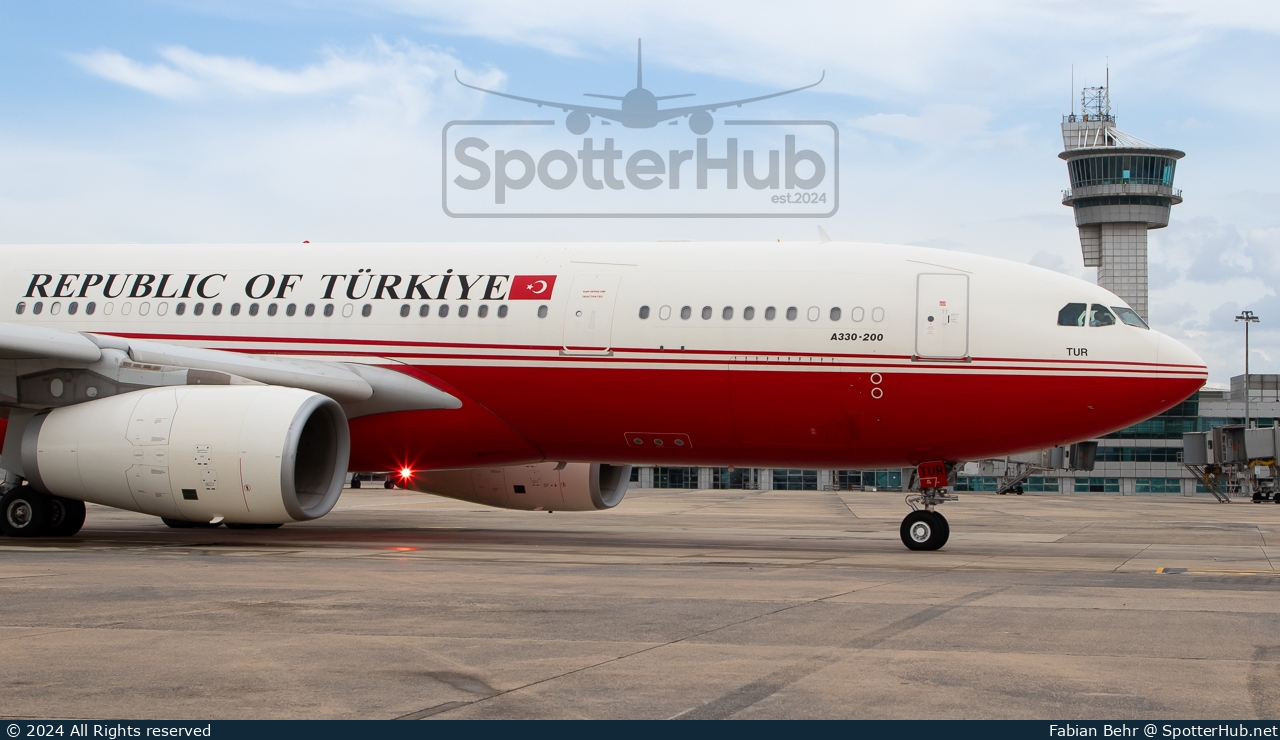 Photo of TC-TUR - Airbus A330-243(CJ) operated by Government of Türkiye