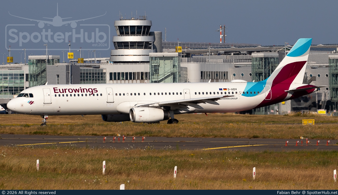 Photo of D-AIDV - Airbus A321-231 operated by Eurowings